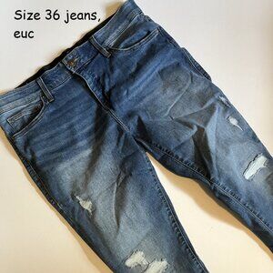 Size 36 Lularoe jeans, blue distressed (115)